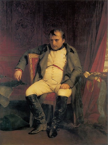 Napoléon abdiquant à Fontainebleau en 1814