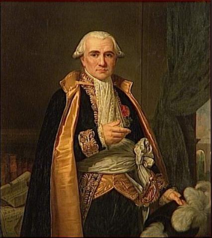 Gaspard Monge (1746-1818), comte de Peluse, mathématicien, en grand habit de Président du Sénat Conservateur par Naigeon Elzidor
