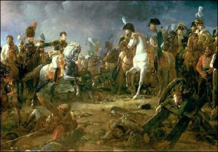 Bataille d’Austerlitz le 2 décembre 1805 ou la bataille des trois Empereurs.