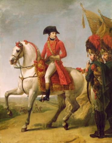 Bonaparte distribuant des sabres d’honneur aux grenadiers de la garde consulaire après la bataille de Marengo.