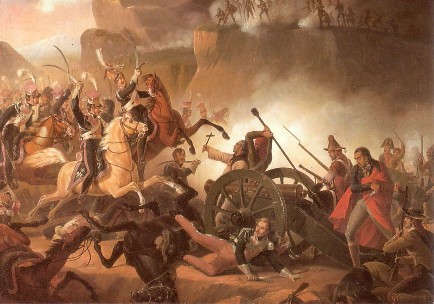 Charge de la cavalerie polonaise lors de la bataille de Somo-Sierra le 30 novembre 1808