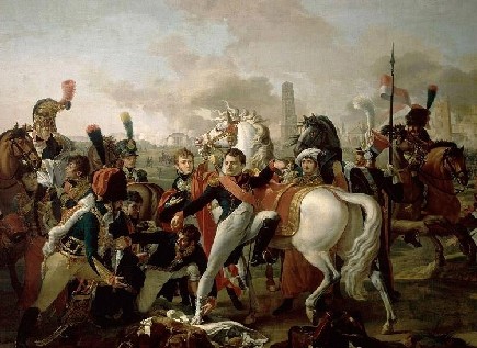 Napoléon blessé au pied devant Ratisbonne le 23 avril 1809