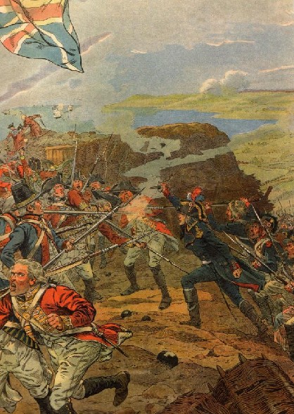 Bonaparte blessé par un soldat anglais lors du siège de Toulon (1793)