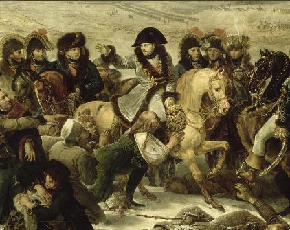 L’Empereur Napoléon Ier (1769-1821) sur le champ de bataille d’Eylau le 9 février 1807