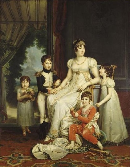 Caroline Murat (1782-1839) et ses quatre enfants par le baron François Pascal Simon Gérard