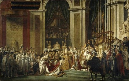 Sacre de l’Empereur Napoléon et Couronnement de l’Impératrice Joséphine à Notre-Dame le 2 décembre 1804