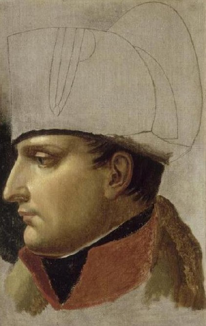 Portrait de Napoléon Ier. Etude pour “Remise des clés de la Ville de Vienne le 13 novembre 1805″ par Anne-Louis Girodet de Roussy-Trioson